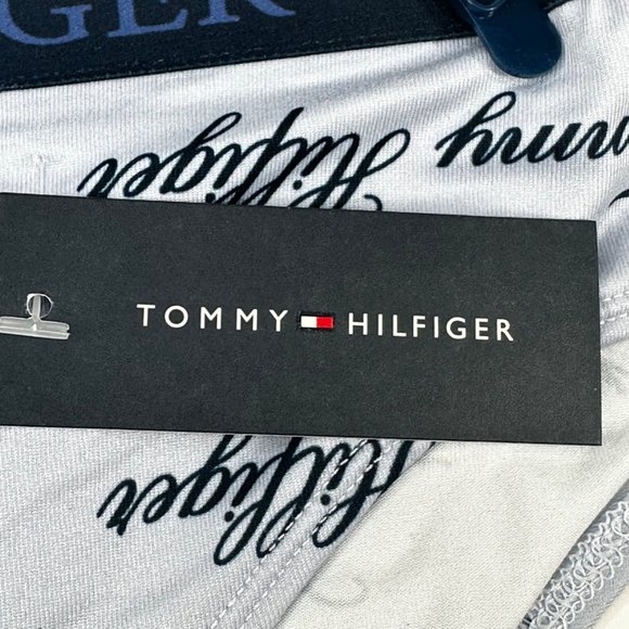 Lot Of Three Tommy Hilfiger Women's Size Medium Panty Bikini Blue Gray Blue New - Picture 6 of 11